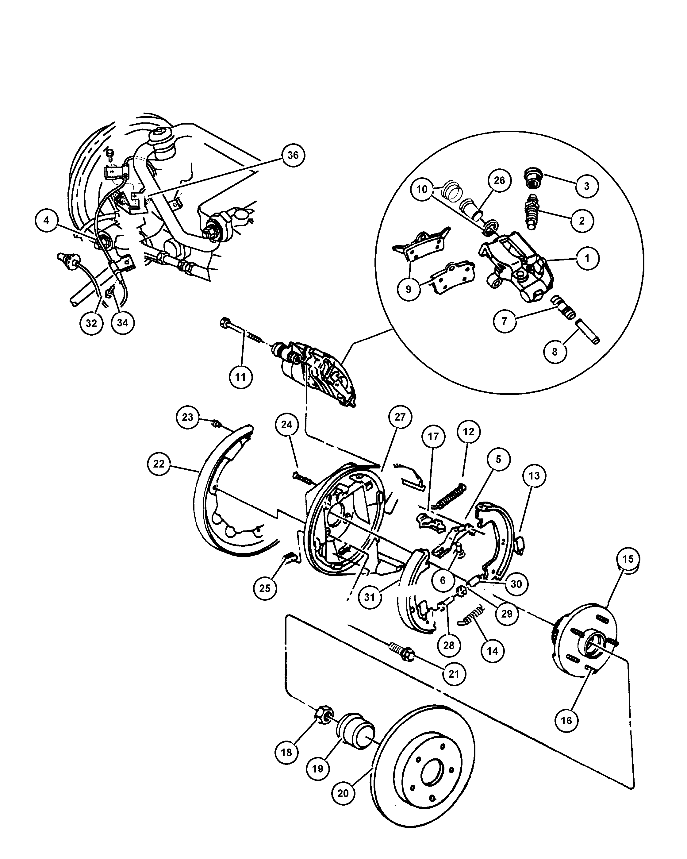 Замена переднего тормозного диска и тормозных колодок (для применения на моделе chrysler sebring)